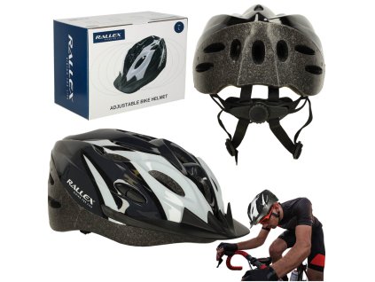 Kask rowerowy RALLEX otwory wentylacyjne regulowany damski meski uniwersalny mlodziezowy regulowany 58 61 cm 167675