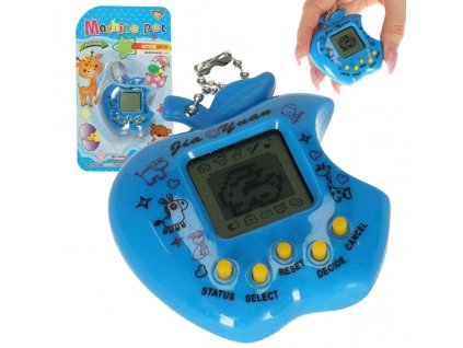 KIK KX9721_1 Elektronická hračka Tamagotchi 49 v 1 modrá