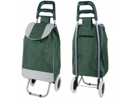 Verk 01745_Z Nákupní vozík nákupní taška na kolečkách, zelená