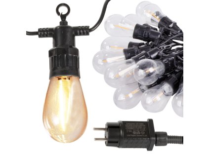 Verk 12301_15 LED Venkovní dekorační řetěz girlanda 15 žárovek 15m