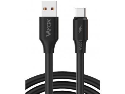 KIK KX4240 Kabel USB-USB-C se dvěma koncovkami 120W 3A 1m černý