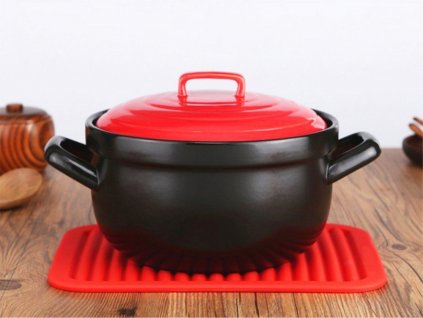 Kuchyňská silikonová podložka - červená F216