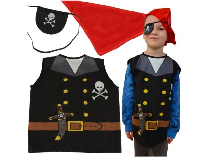 KIK KX4300 Karnevalový kostým piráta námořníka 3-8 let AKCE