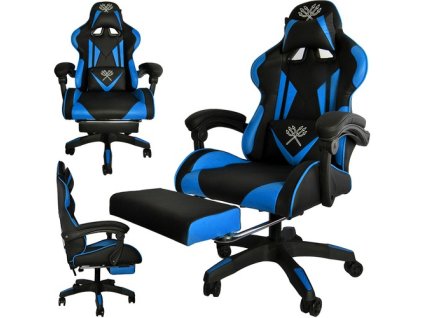 Dunmoon Herní židle - černá a modrá MALATEC AKCE  5900779934184