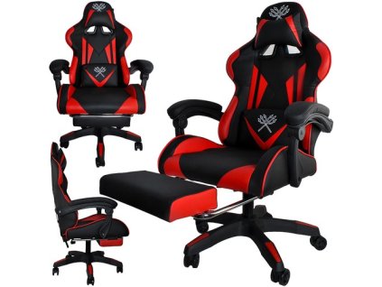Dunmoon Herní židle - černá a červená MALATEC AKCE  5900779934191