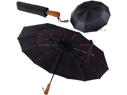 Verk 25022 Skládací deštník 60 cm, černá