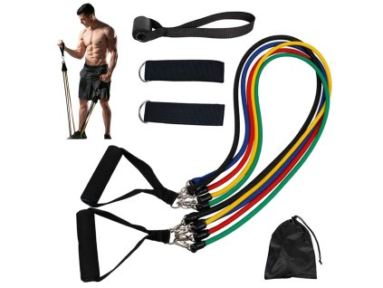 Verk 14465 Cvičební pásy sada 5 posilovacích pásů fitness expander