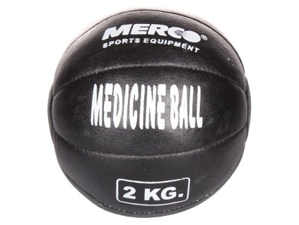 Black Leather kožený medicinální míč hmotnost 2 kg