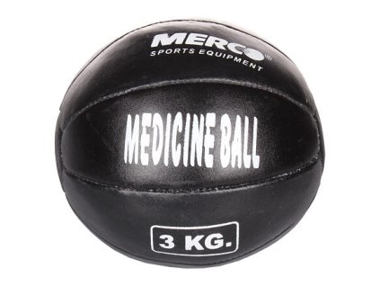 Black Leather kožený medicinální míč hmotnost 3 kg