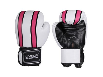 Boxing gloves zápasové boxovací rukavice bílá-červená hmotnost 10 oz