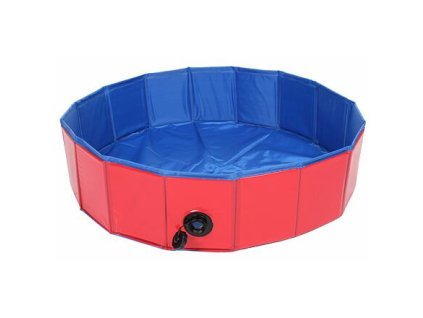 Splash bazén pro psy červená průměr 80 cm - VÝPRODEJ