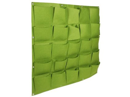 Wall Grow Bag 25 textilní květináče na zeď zelená balení 1 ks