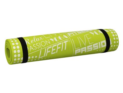 Podložka LIFEFIT® YOGA MAT EXKLUZIV , 100x60x1cm, světle zelená