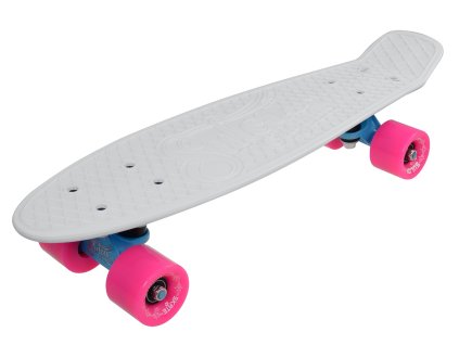 Penny board 22" SULOV® NEON SPEEDWAY bílo-růžový