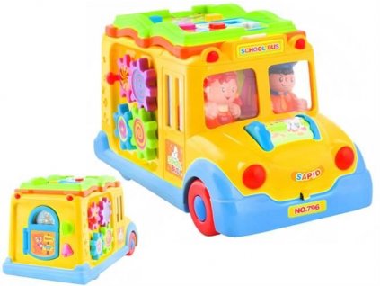 Huile Toys Multifunkční interaktivní autobus se zvířátky a zvuky, 2892