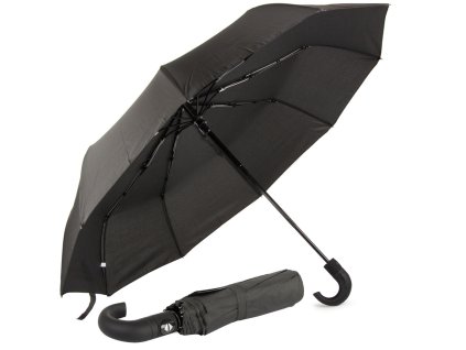 Deštník skládací deštník automatický černý unisex