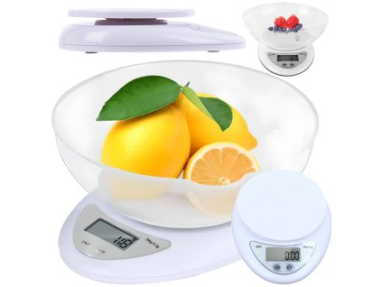 Elektronická digitální kuchynská váha s lcd displejem 5 kg
