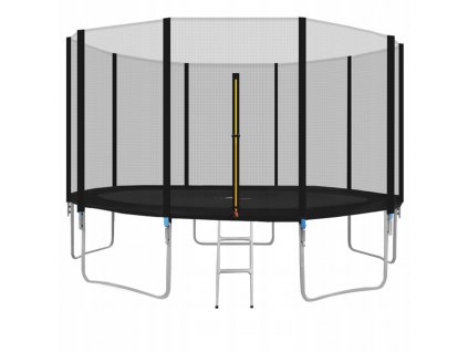 Trampolina 374 12ft MALATEC Drabinka Siatka 5 Nog