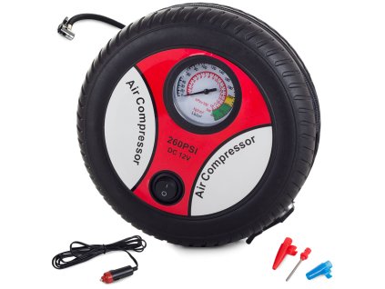 Kompresor do auta 12V s manometrem
