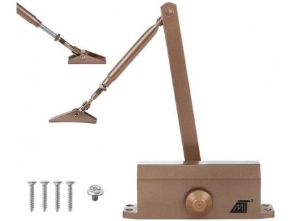 Zavírač dveřní 40-60 kg, hnědá, 8470