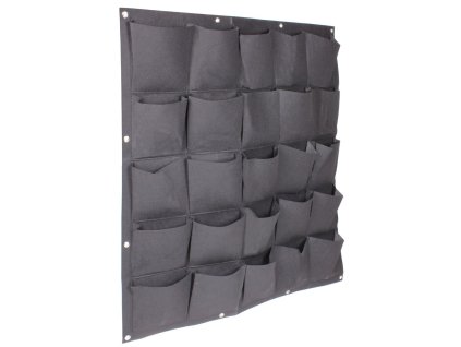 Wall Grow Bag 25 textilní květináče na zeď černá balení 1 ks