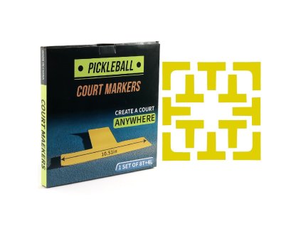 Court Marker Kit lajny na pickleball žlutá balení 1 sada