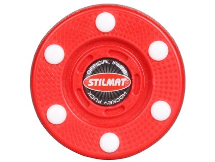 Stilmat puk na in-line hokej červená varianta 21697