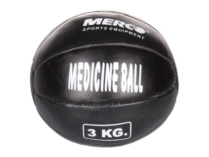 Black Leather kožený medicinální míč hmotnost 3 kg