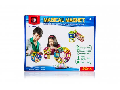 Magnetická stavebnice Magical Magnet 52 dílů, KX9681