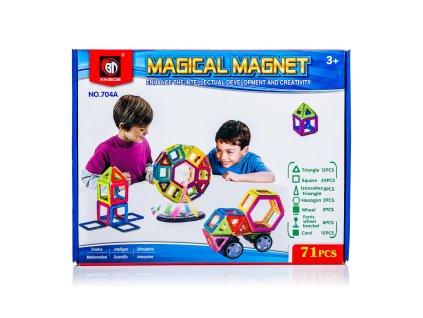 Magnetická stavebnice Magical Magnet 71 dílů, KX9682