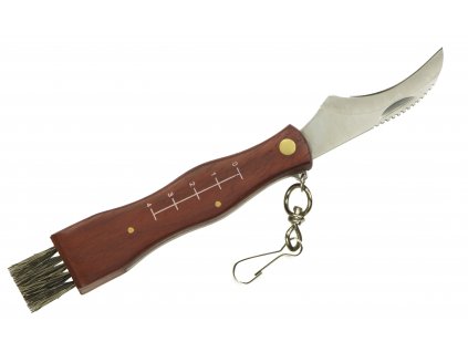 Kapesní nůž na houby s kartáčkem 80 mm + pouzdro, KX7581_1