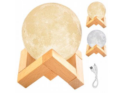 Swiecacy Ksiezyc 3D Lampka Nocna Lampa Moon Light Kod producenta 9509