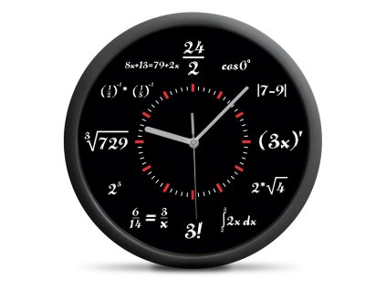 zegar matematyka cichy mechanizm 10008