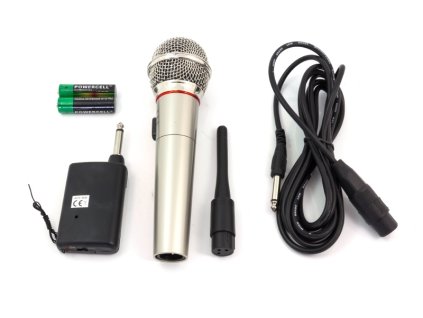 Mikrofon dynamický, bezdrátový, 600ohm jack 6,3mm, AG100A