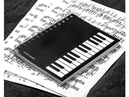 eng pl Music notebook I LOVE MUSIC 2783 4