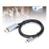 Verk 06315 Kabel displayport usb type-c 1.4 video audio usb-c 8k 4k 2k 1,8 m
