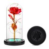 APT SVÍTÍCÍ RŮŽE VE SKLENĚNÉ DÓZE ČERVENÁ