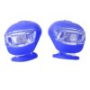 Světla na kolo 2x přední silikonové vodotěsné, modrá