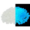 Fluorescentní svítící kamínky 100 ks, bílá