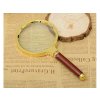 Ruční lupa 80mm gold glass elegant