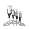 Verk 06278_S 3v1 usb kabel pro telefon lightning kabel iphone micro usb typ-c 1,2 m AKCE