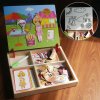 Dřevěná magnetická tabulka deluxe - Letní pohoda