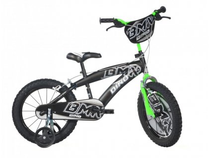 detske kolo dino bikes 165xc cerno zelene 16