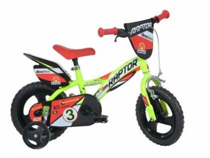 detske kolo dino bikes 612l rp raptor 12 neon yellow 2