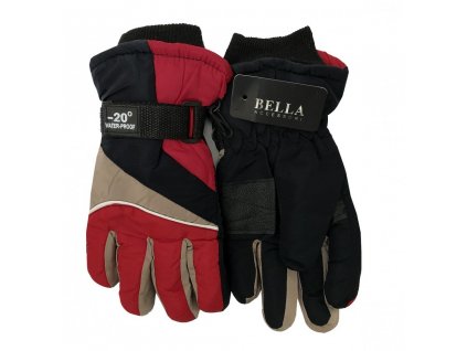 Dětské zimní rukavice Bella Accessori 9009-3 červená