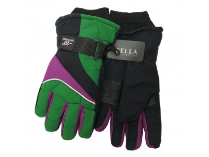 Dětské zimní rukavice Bella Accessori 9009-4 zelená