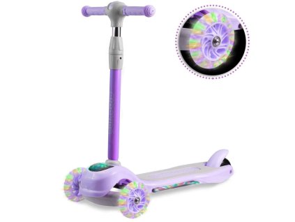 Dětská tříkolka Ricokids Piko LED fialová