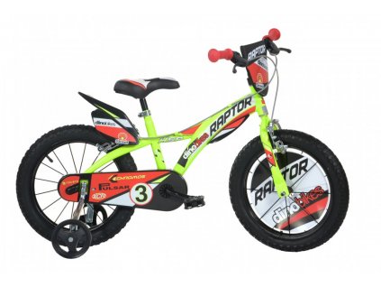 Dětské kolo Dino Bikes 616-RP Raptor 16 neon yellow