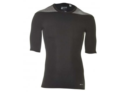 Sportovní triko Adidas TechFit BASE krátký rukáv, černo/šedé