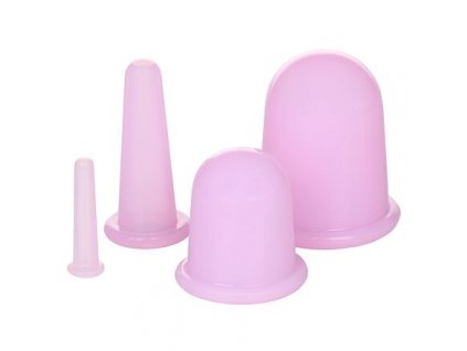 Cups 4Pack masážní silikonové baňky fialová